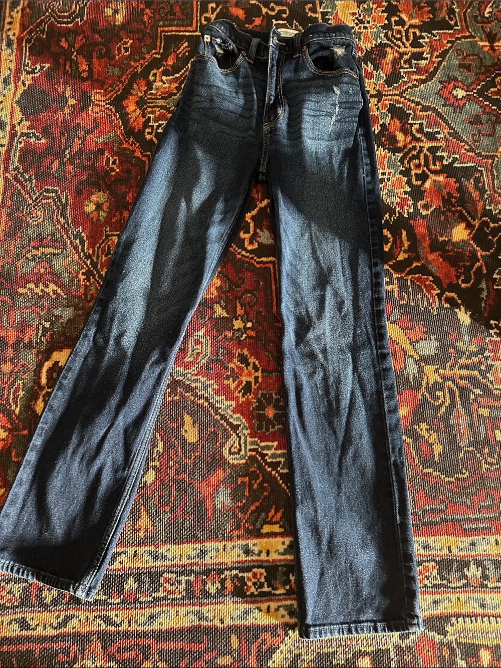 Abercrombie & Fitch Dark Blue Straight Jeans